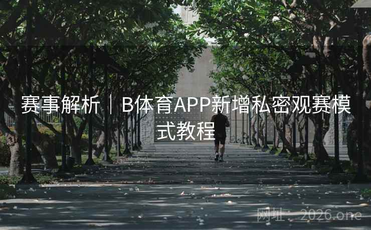 赛事解析｜B体育APP新增私密观赛模式教程
