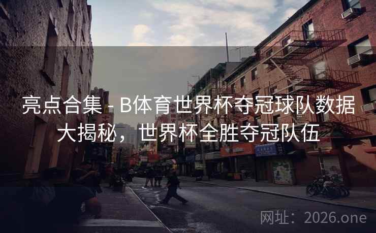 亮点合集 - B体育世界杯夺冠球队数据大揭秘,世界杯全胜夺冠队伍